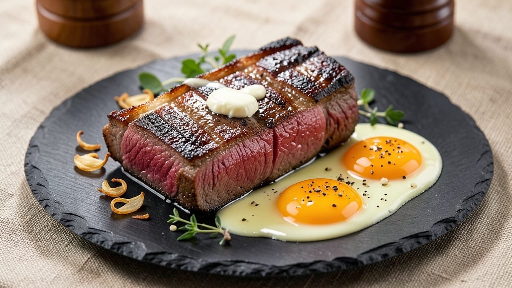 T Bone Steak and Eggs Recipe: Sizzling Breakfast with Juicy Steak and Runny Yolk Magic