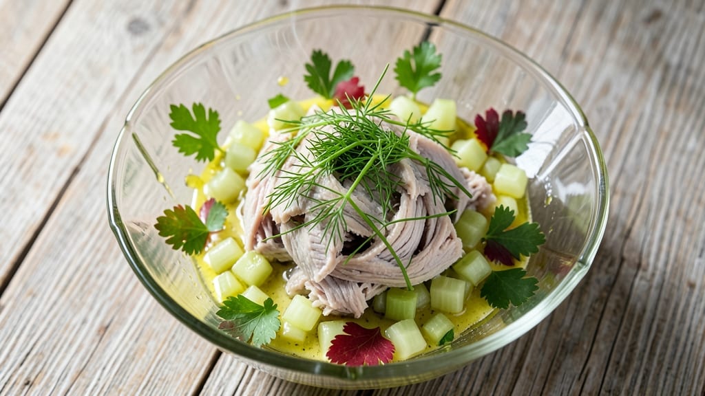 Tuna Salad Recipe No Egg: Crispy Celery and Herb Brightness Without Mayo