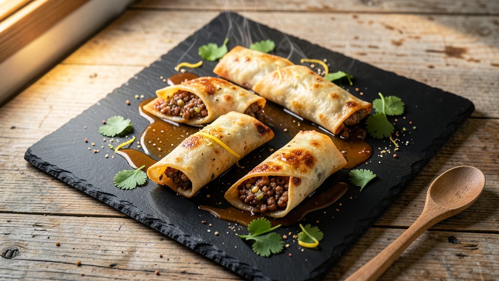 Takeout Egg Roll Recipe: Crispy Tortilla Wraps Stuffed With Scrambled Eggs