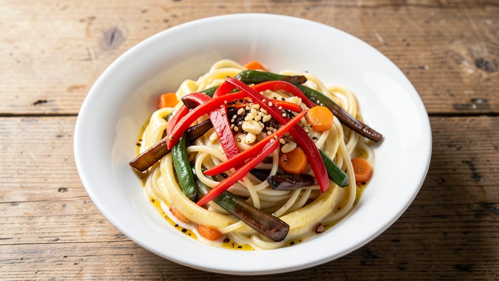 Veggie Egg Noodles Recipe: Savory Stir-Fry With Silky Egg Ribbons