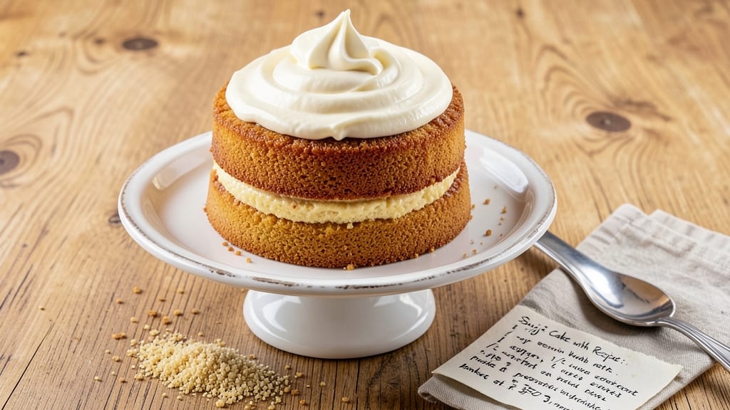 Suji Cake Recipe With Egg: Fluffy Cloud Texture in 15 Minutes