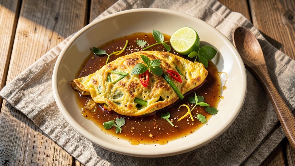 Thai Egg Omelette Recipe: Fragrant Lemongrass and Chili Flavor Twist