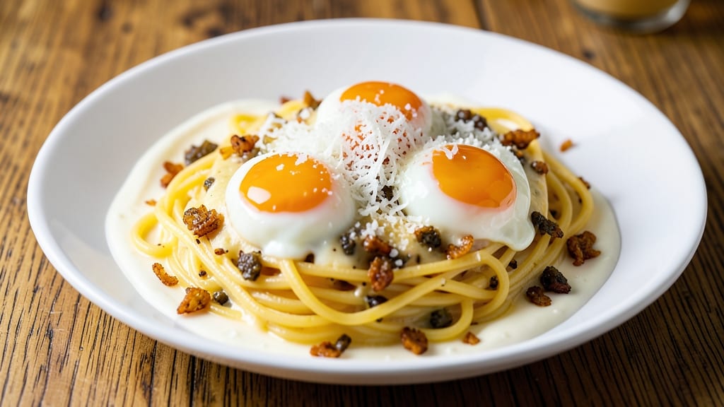 Spaghetti Egg Parmesan Recipe: Breakfast Twist With Crispy Egg Whites