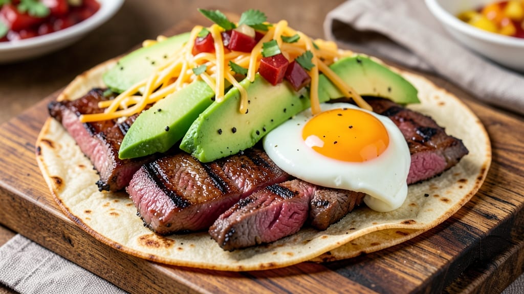 Steak and Egg Wraps Recipe: Fluffy Yolk Magic With Savory Steak Crunch