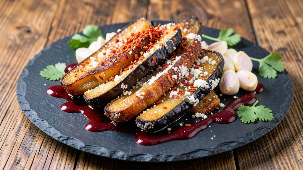 Spicy Fried Eggplant Recipe: Crispy Bites with Fiery Umami Crunch