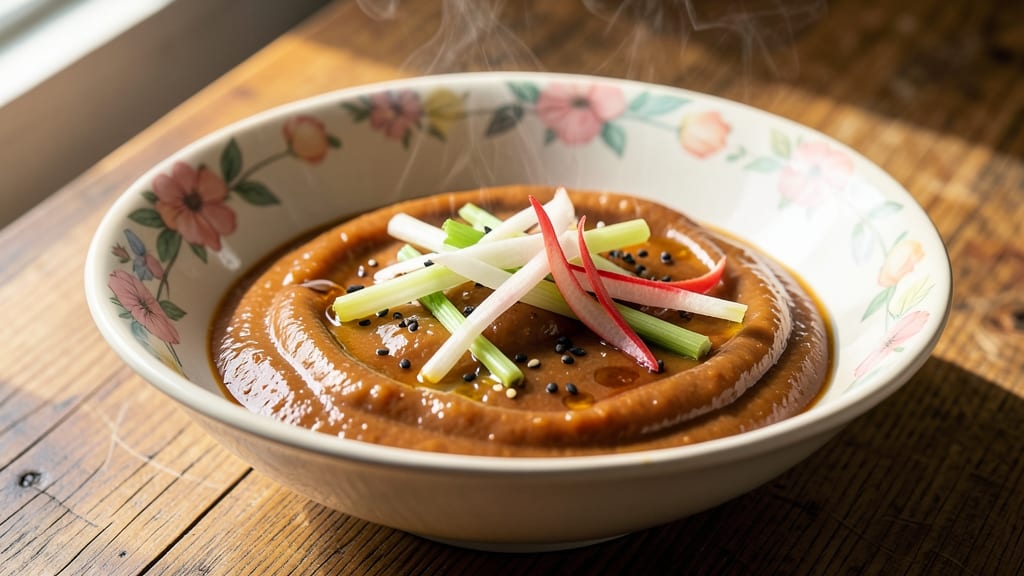 Sukiyaki Egg Dip Recipe: Silky Soy-Ginger Broth With Crispy Celery Crowns
