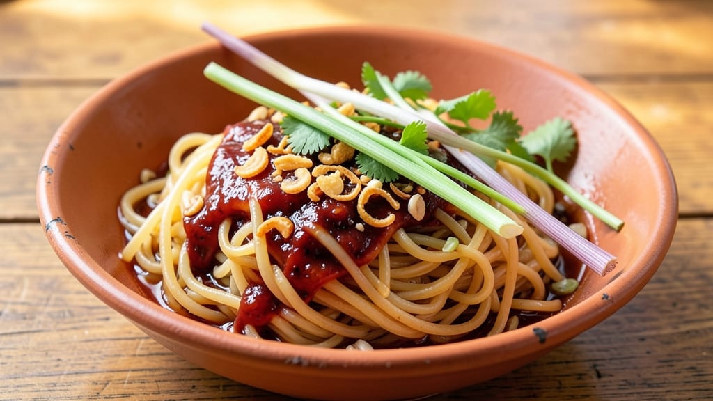 Vietnamese Egg Noodles Recipe: Wok-Fired Crunch and Herbal Freshness