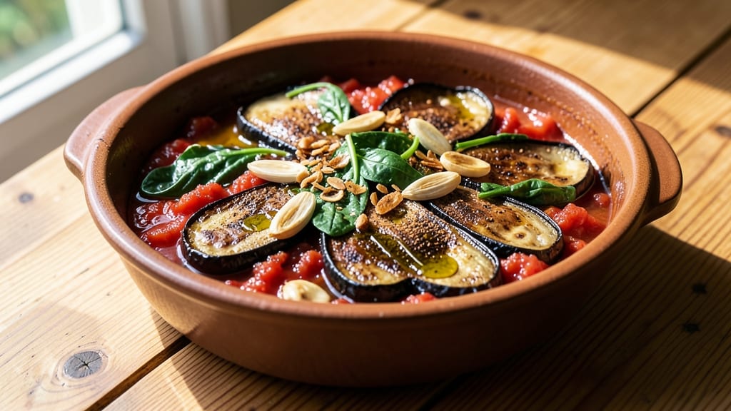 Slow Cooker Eggplant Recipes: Smoky Roasted Bites in Velvety Tomato Broth