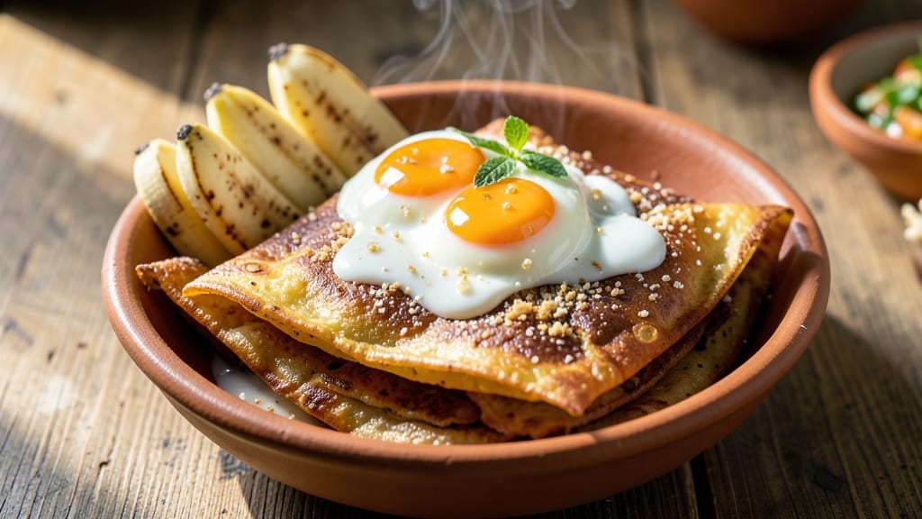 Thai Banana Egg Roti Recipe: Crispy Layers With Silky Coconut Filling