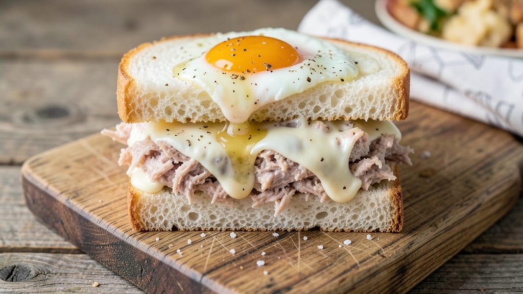 Tuna Sandwich Recipe With Egg and Mayonnaise: Crispy Egg-Topped Protein Powerhouse