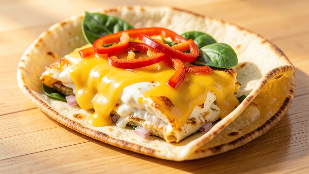 Veggie Egg Wraps Recipe: Crispy Tortilla Crunch With Creamy Scrambled Centers